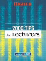 2000 tips for lecturers /