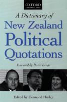 A dictionary of New Zealand political quotations /