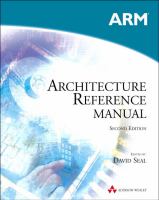 ARM architecture reference manual /