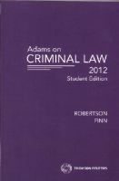 Adams on criminal law /