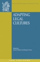 Adapting legal cultures /