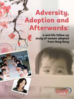 Adversity, adoption and afterwards : a mid-life follow-up study of women adopted from Hong Kong /