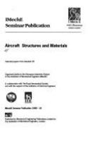 Aircraft structures and materials : selected papers from Aerotech 95 /