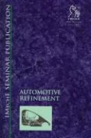 Automotive refinement : selected papers from Autotech 95, 7-9 November, 1995.