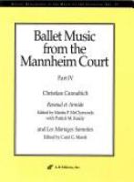 Ballet music from the Mannheim court