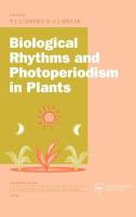 Biological rhythms and photoperiodism in plants /