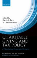 Charitable giving and tax policy : a historical and comparative perspective /