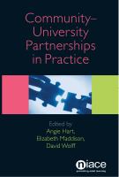 Community-university partnerships in practice /