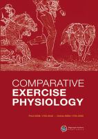 Comparative exercise physiology the international journal of exercise physiology, biomechanics and nutrition.