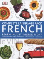 Complete language pack French learn in just 15 minutes a day.