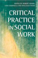 Critical practice in social work /
