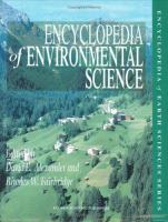 Encyclopedia of environmental science /