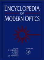 Encyclopedia of modern optics /
