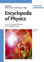 Encyclopedia of physics /