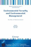 Environmental security and environmental management : the role of risk assessment /