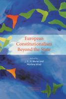 European constitutionalism beyond the state /