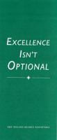 Excellence isn't optional.