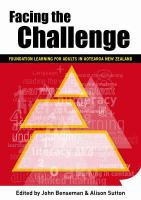 Facing the challenge : foundation learning for adults in Aotearoa New Zealand /