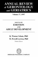 Focus on emotion and adult development /