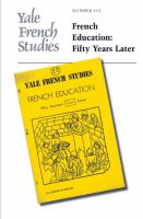 French education : fifty years later /