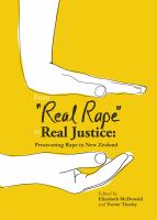 From "real rape" to real justice : prosecuting rape in New Zealand /
