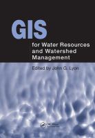 GIS for water resources and watershed management /