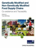 Genetically modified and non-genetically modified food supply chains : co-existence and traceability /