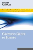 Growing older in Europe /