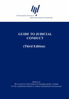 Guide to judicial conduct.
