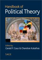 Handbook of political theory /