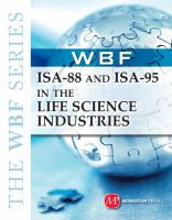 ISA-88 and ISA-95 in the life science industries