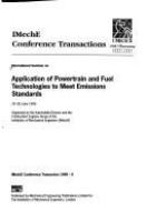 International Seminar on Application of Powertrain and Fuel Technologies to Meet Emissions Standards : 24-26 June 1996 /