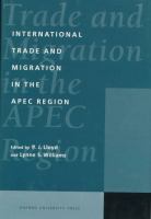 International trade and migration in the APEC region /