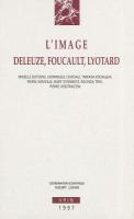 L'image : Deleuze, Foucault, Lyotard /