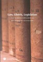 Law, liberty, legislation : essays in honour of John Burrows QC /