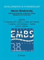 Marine biodiversity : patterns and processes, assessment, threats, management and conservation /