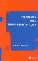 Meaning and representation /