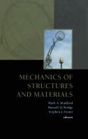 Mechanics of structures and materials : proceedings of the 16th Australasian conference on the mechanics of structures and materials, Sydney, New South Wales, Australia, 8-10 December 1999 /