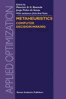 Metaheuristics : computer decision-making /