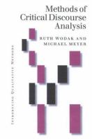 Methods of critical discourse analysis /