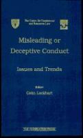 Misleading or deceptive conduct : issues and trends /
