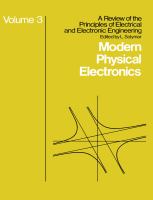 Modern physical electronics /