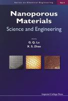 Nanoporous materials : science and engineering /