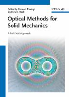 Optical methods for solid mechanics : a full-field approach /