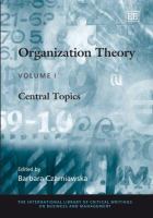Organization theory /