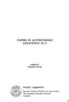 Papers in Austronesian linguistics.