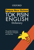 Papua New Guinea Tok Pisin English dictionary /