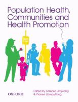 Population health, communities and health promotion /