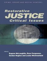 Restorative justice : critical issues /