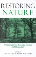 Restoring nature : perspectives from the social sciences and humanities /